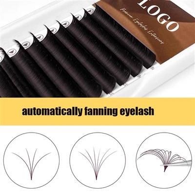Extensiones de Pestañas Marrón Easy Fan