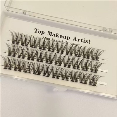 Pestañas en racimo sin nudos